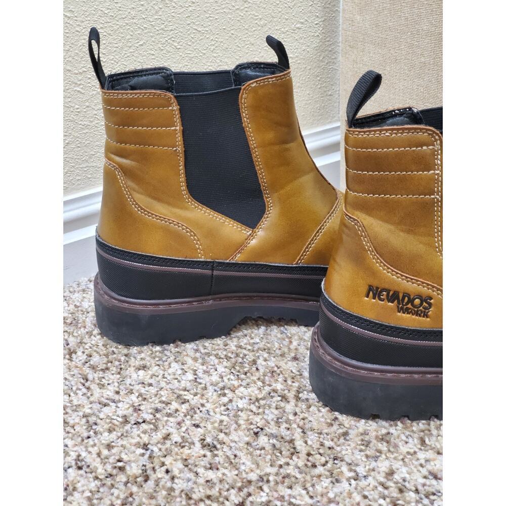 Nevados Work Boots Men’s Size 9.5 Slip-On ASTM F2413-18 Safety Toe Durable Sole - Picture 6 of 9